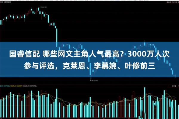 国睿信配 哪些网文主角人气最高？3000万人次参与评选，克莱恩、李慕婉、叶修前三